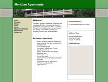 Tablet Screenshot of meridianapartmentshaslettmi.com